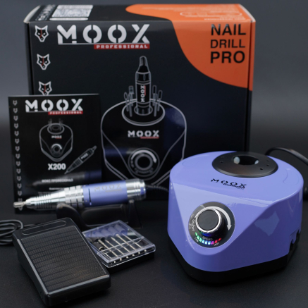 Фрезер Мокс X200 (Purple) на 50 000 об/хв. та 70W. для манікюру та педикюру