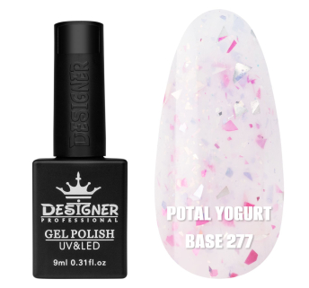 Кольорова база Potal yogurt base 277 Designer (9 мл.) - з кольоровою поталлю