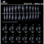 Fast gel tips №4 (Stiletto, small size) - Гелеві типси Designer