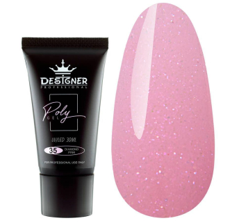 Полигель 30 мл Designer Diamond Pink №35