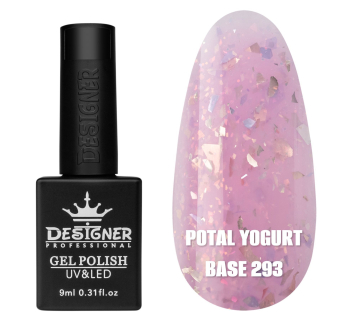 Кольорова база Potal yogurt base 293 Designer (9 мл.) - з кольоровою поталлю