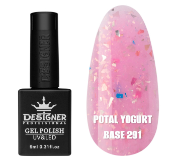Кольорова база Potal yogurt base 291 Designer (9 мл.) - з кольоровою поталлю