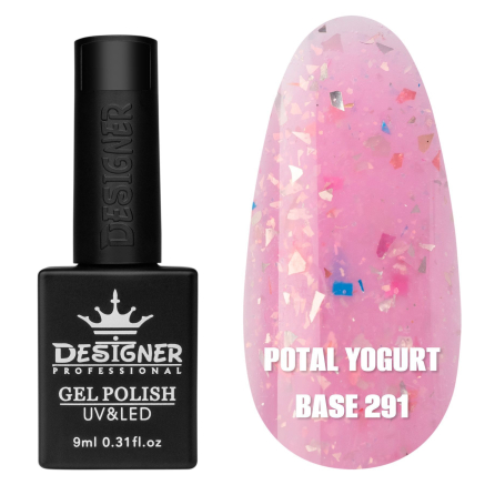 Кольорова база Potal yogurt base 291 Designer (9 мл.) - з кольоровою поталлю