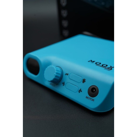 Фрезер Мокс X100 (Light blue) на 45 000 об/хв. та 70W. для манікюру та педикюру Фрезер Мокс X100 (Light blue) на 45 000 об/хв. та 70W. для манікюру та педикюру