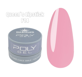 Полігель (30 мл., в банці) Designer F14 Queens Lipstick