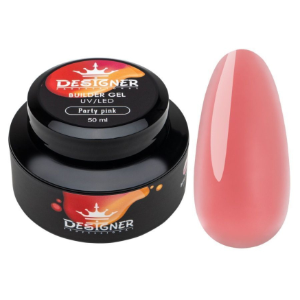 Strong Builder Gel 50 мл., Designer (Моделюючий гель), Party Pink №6