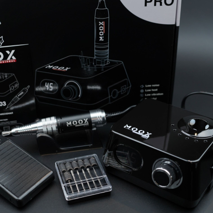 Фрезер Мокс X503 (Black) на 45 000 об/хв. та 70W. для манікюру та педикюру Фрезер Мокс X503 (Black) на 45 000 об/хв. та 70W. для манікюру та педикюру