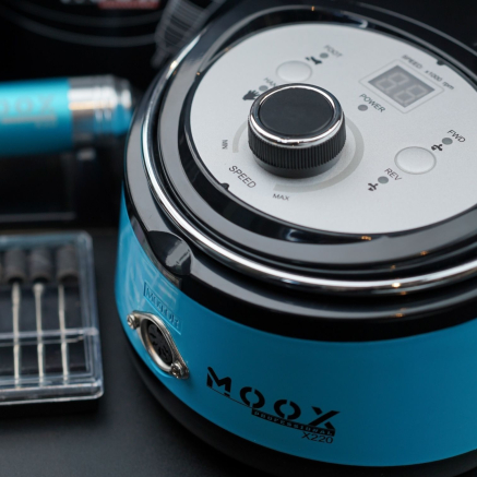 Фрезер Мокс X220 (Light blue) на 50 000 об/хв. та 70W. для манікюру та педикюру Фрезер Мокс X220 (Light blue) на 50 000 об/хв. та 70W. для манікюру та педикюру