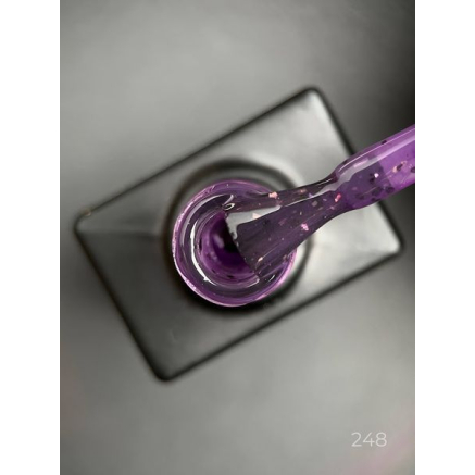 Кольорова база Miracle base 248 Designer (9 мл.) - з чорною, срібною та кольоровою поталлю