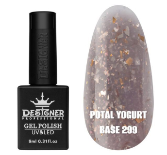 Кольорова база Potal yogurt base 299 Designer (9 мл.) - з кольоровою поталлю