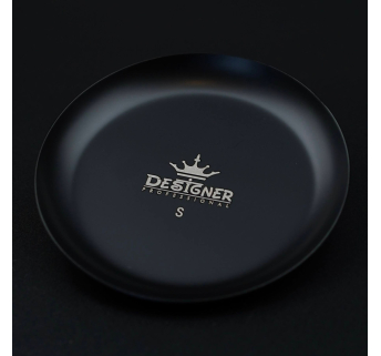 Металевий лоток для інструментів 'Круглий' 10 см. Designer Black - 442 S