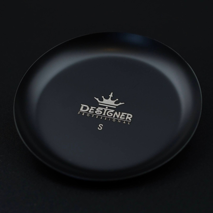 Металевий лоток для інструментів 'Круглий' 10 см. Designer Black - 442 S