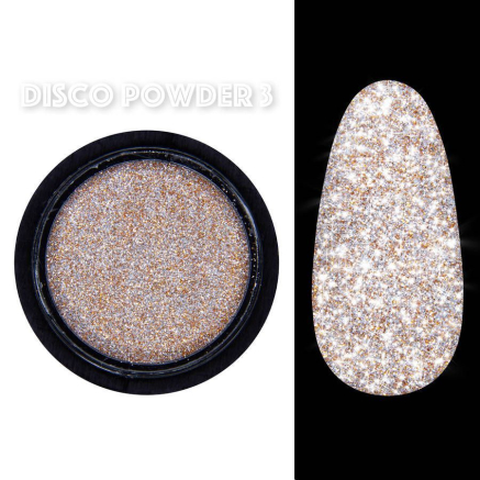 Disco powder №3 - Світловідбивна втирка Designer - Помаранчева