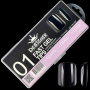 Fast gel tips №1 (Square, small size) - Гелеві типси Designer