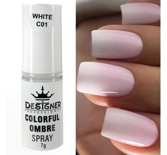 Colorful Ombre Spray, 7 г. Nude C03 (Нюдовий) - спрей пудра Designer для створення омбре на нігтях