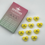 Nail Buff Heart Mini Yellow (Жовтий) 100/180 грит - Designer баф у формі сердечка