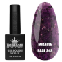 Кольорова база Miracle base 248 Designer (9 мл.) - з чорною, срібною та кольоровою поталлю