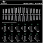 Fast gel tips №16 (New square, medium size) - Гелеві типси Designer