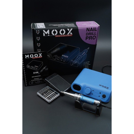 Фрезер Мокс X100 (Sky blue) на 45 000 об/хв. та 70W. для манікюру та педикюру Фрезер Мокс X100 (Sky blue) на 45 000 об/хв. та 70W. для манікюру та педикюру