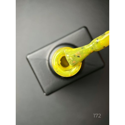 Кольорова база Marble base 172 Designer (9 мл) - з різнокольоровою поталлю
