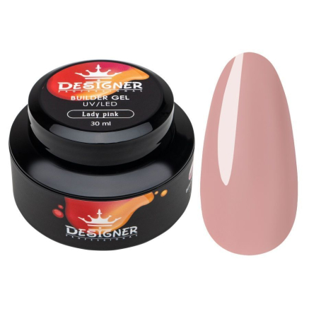 Strong Builder Gel 30 мл., Designer (Моделюючий гель), Lady Pink №5