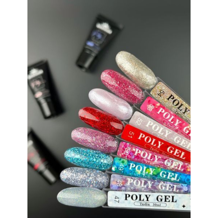 Полигель 30 мл Designer Diamond Blue Turquoise №49 Полигель 30 мл Designer Diamond Blue Turquoise №49