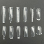 Polygel Nail Forms SET-D, 288 шт. (12 форм) - Верхні форми Designer