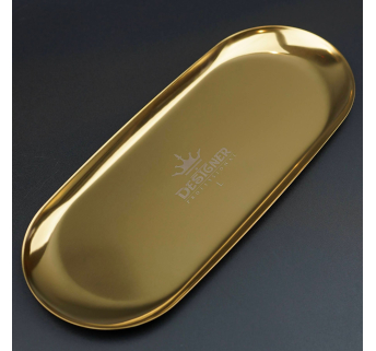 Металевий лоток для інструментів 30 х 12,4 см. Designer - L Gold