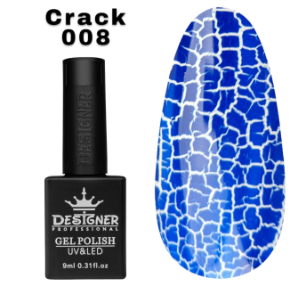Гель лак Crack effect 008 Designer (9мл.) - з ефектом Кракелюра (утворює декоративні тріщини)