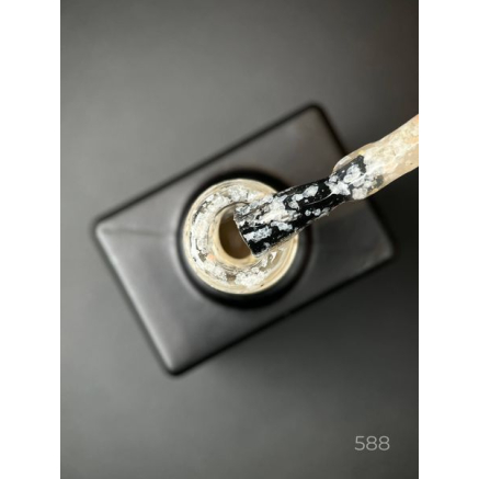Гель лак Star gel 588 Designer (9мл.) - з пластівцями Юкі