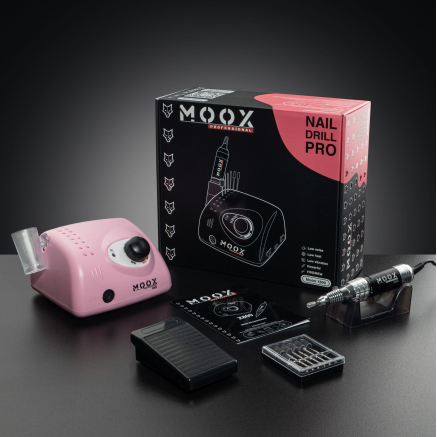Фрезер Мокс X800 (Рожевий) на 50 000 об/хв. та 70W. для манікюру та педикюру