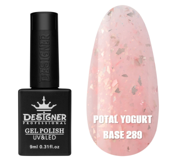 Кольорова база Potal yogurt base 289 Designer (9 мл.) - з кольоровою поталлю