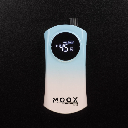Фрезер Мокс IX10 (Gradient Blue) на акуммуляторі 45 000 об/хв. та 35 W. для манікюру та педикюру Фрезер Мокс IX10 (Gradient Blue) на акуммуляторі 45 000 об/хв. та 35 W. для манікюру та педикюру
