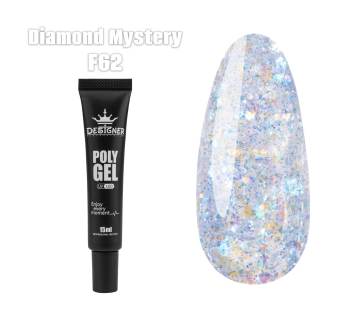 Полігель (15 мл.) Designer Diamond Mystery F62