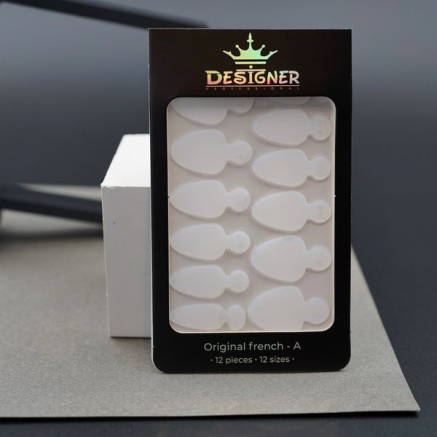 Nail Molds 12шт. (Original french - A) - Силіконові молди різних розмірів для дизайну нігтів та французького манікюру Designer