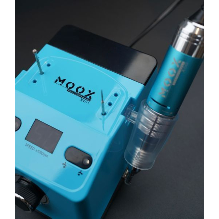 Фрезер Мокс X401 (Light blue) на 50 000 об/хв. та 70W. для манікюру та педикюру Фрезер Мокс X401 (Light blue) на 50 000 об/хв. та 70W. для манікюру та педикюру