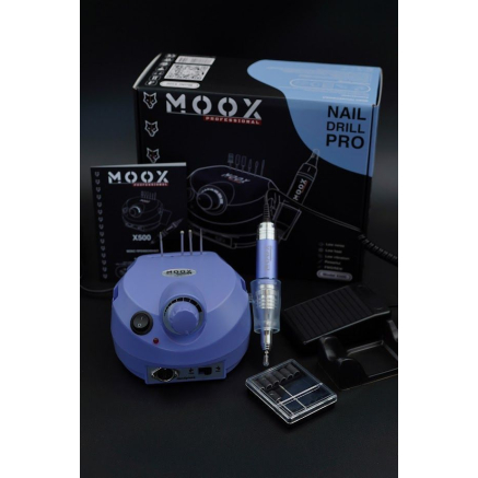 Фрезер Мокс X500 (Purple) на 45 000 об/хв. та 65W. для манікюру та педикюру Фрезер Мокс X500 (Purple) на 45 000 об/хв. та 65W. для манікюру та педикюру