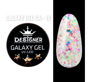 Galaxy Gel 10 мл., Designer (Глітерний гель) - GA - 12
