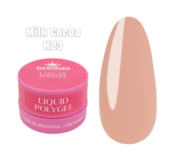 Жидкий полигель (30 мл., в банке) Designer К23 Milk Cocoa
