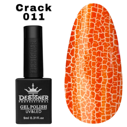 Гель лак Crack effect 011 Designer (9мл.) - з ефектом Кракелюра (утворює декоративні тріщини)