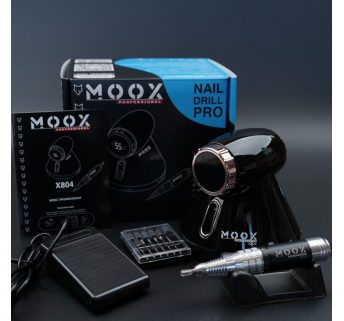 Фрезер Мокс X804 (Black) на 55 000 об/хв. та 80W. для манікюру та педикюру