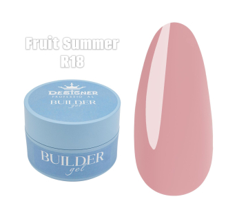 Builder Gel 30 мл., Designer (Моделюючий гель) R18 Fruit Summer