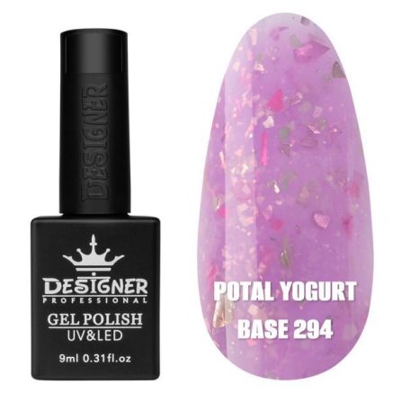 Кольорова база Potal yogurt base 294 Designer (9 мл.) - з кольоровою поталлю