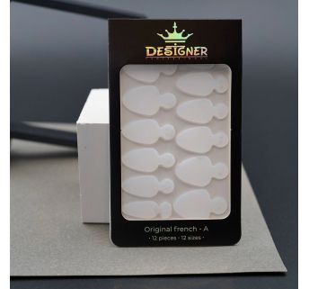 Nail Molds 12шт. (Original french - A) - Силіконові молди різних розмірів для дизайну нігтів та французького манікюру Designer