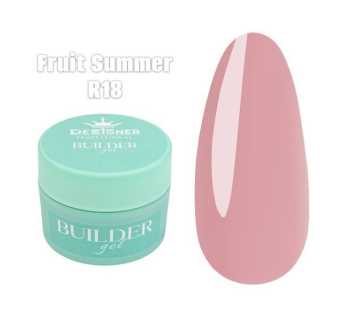 Builder Gel 15 мл., Designer (Моделюючий гель) R18 Fruit Summer