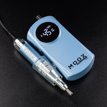 Фрезер Мокс IX10 (Blue) на акуммуляторі 45 000 об/хв. та 35 W. для манікюру та педикюру Фрезер Мокс IX10 (Blue) на акуммуляторі 45 000 об/хв. та 35 W. для манікюру та педикюру