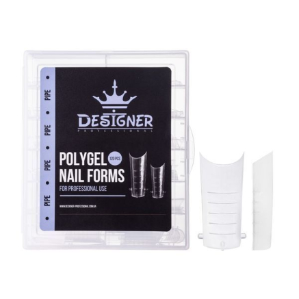 Polygel Nail Forms (Pipe) - Верхні форми Designer