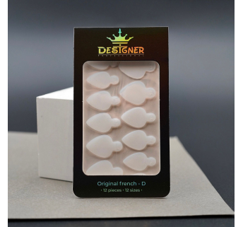 Nail Molds 12шт. (Original french - D) - Силіконові молди різних розмірів для дизайну нігтів та французького манікюру Designer