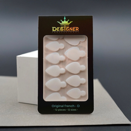 Nail Molds 12шт. (Original french - D) - Силіконові молди різних розмірів для дизайну нігтів та французького манікюру Designer