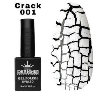 Гель лак Crack effect 001 Designer (9мл.) - з ефектом Кракелюра (утворює декоративні тріщини)